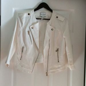 White denim jacket